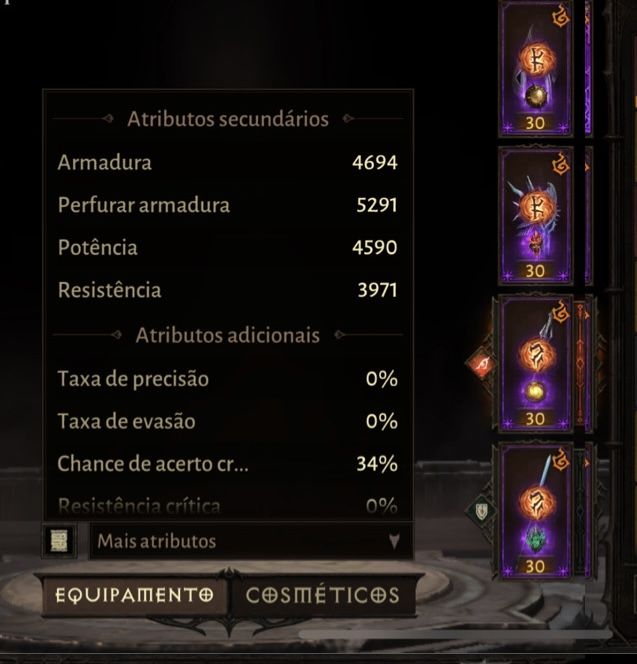 Conta Diablo immortal 2700 ressonância