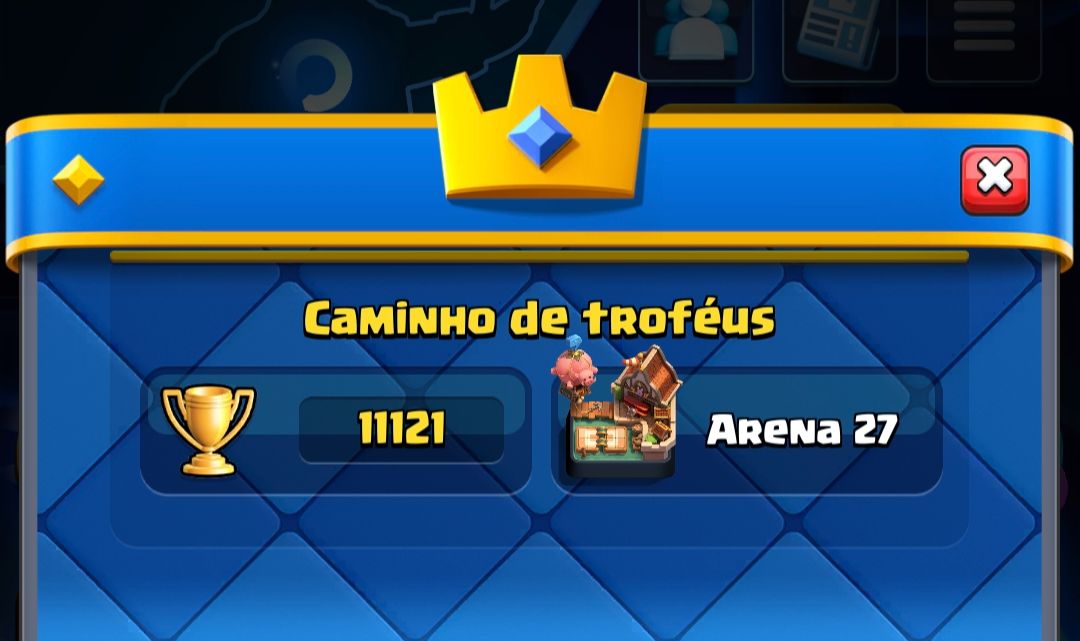 Conta de clash top com 11k de troféus