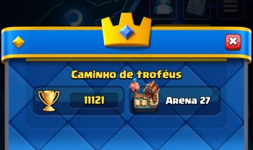 Conta de clash top com 11k de troféus