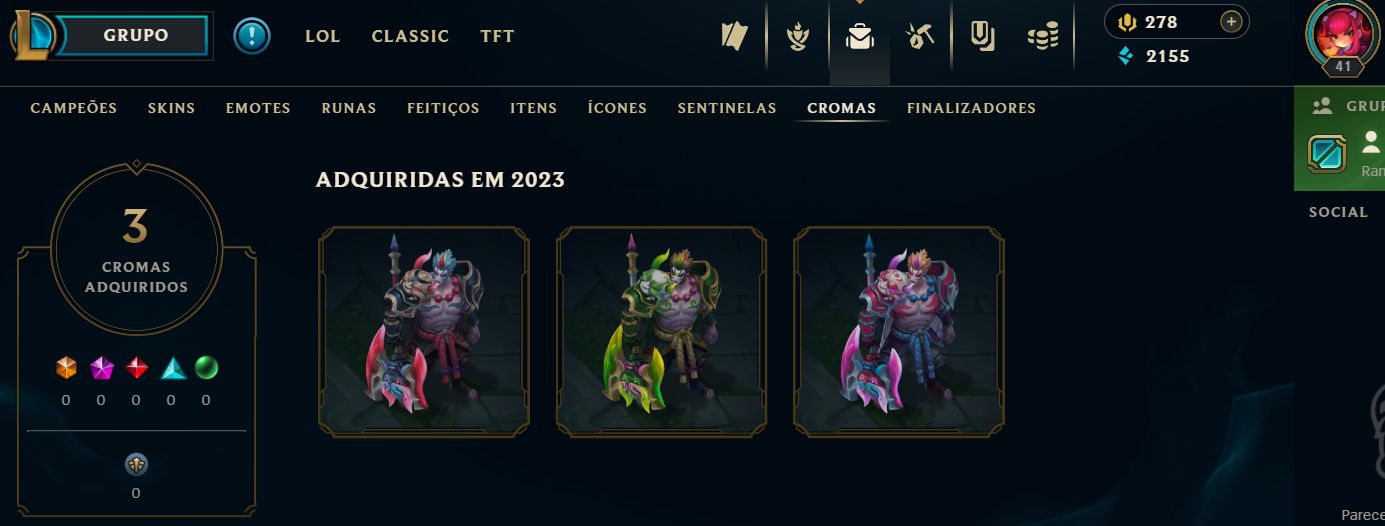 [ENTREGA AUTOMÁTICA] CONTA LOL LEVEL 41 OURO 1 (PRONTA RANKED) - FULL ACESSO!!!