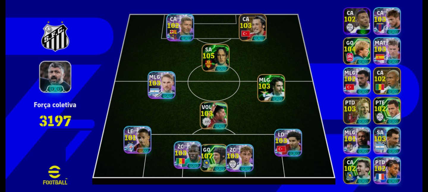 Conta Efootball 3197 com Varios Jogadores Top Conta Perfeita Pra Começar