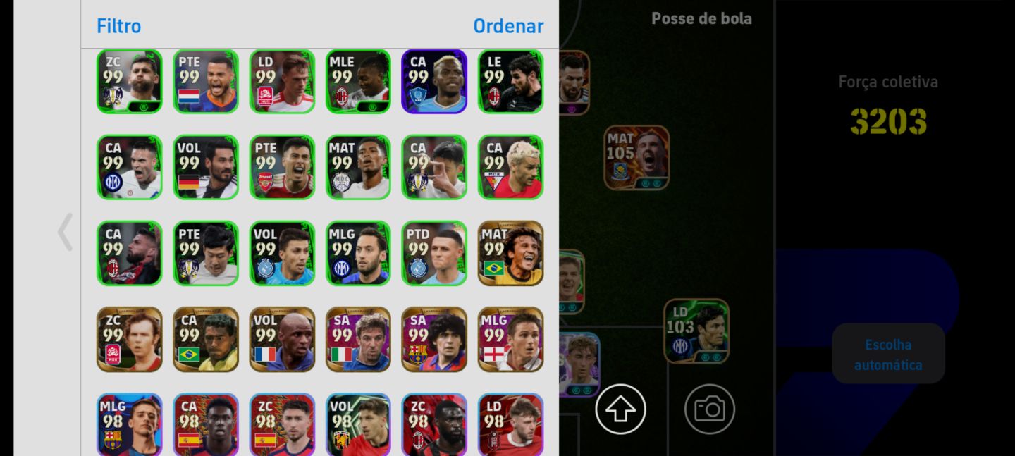 CONTA BRABA COM VÁRIOS LEGENDS
