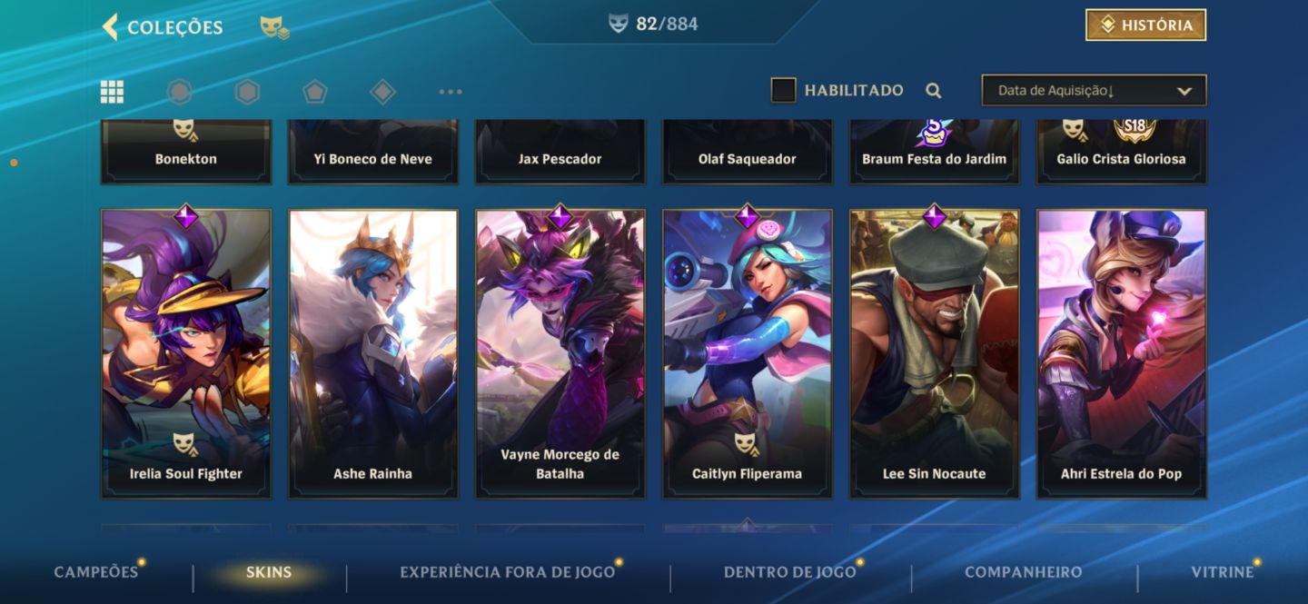 Conta Wild Rift Mestre 3 full champs, 82 skins