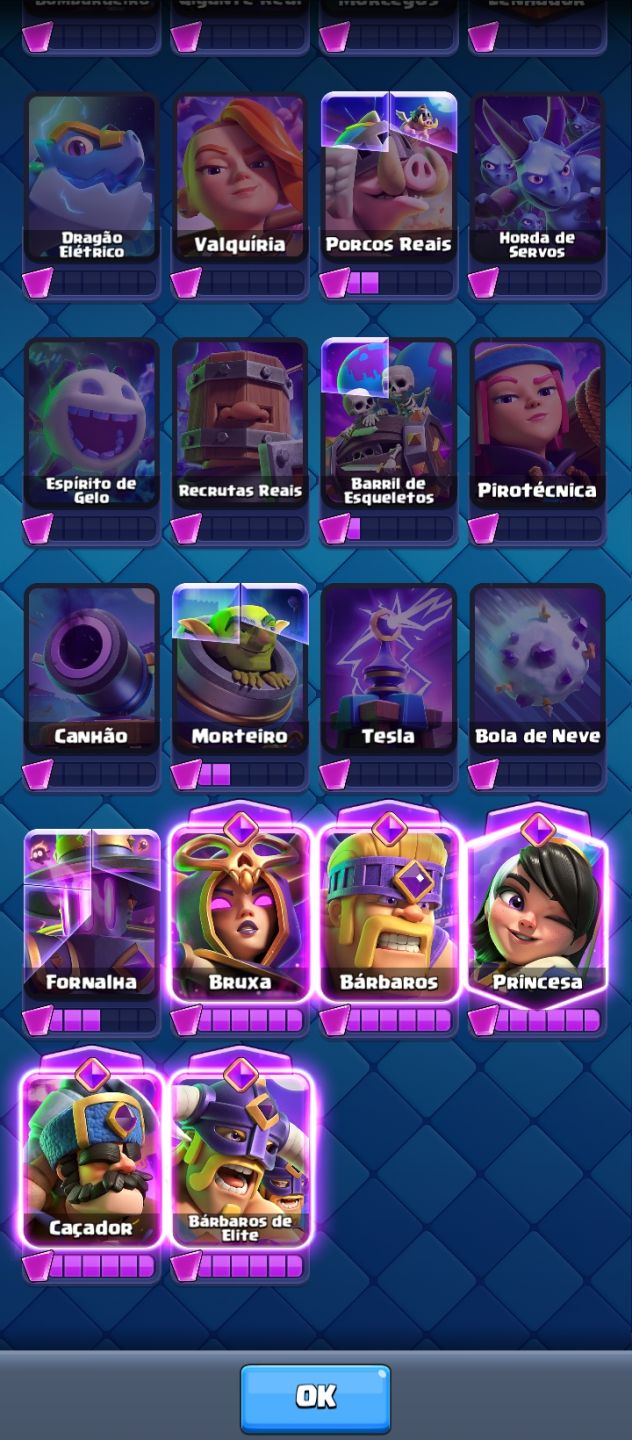 [PROMOÇÃO] CONTAS CLASH ROYALE CARTAS FULL 1k-10k