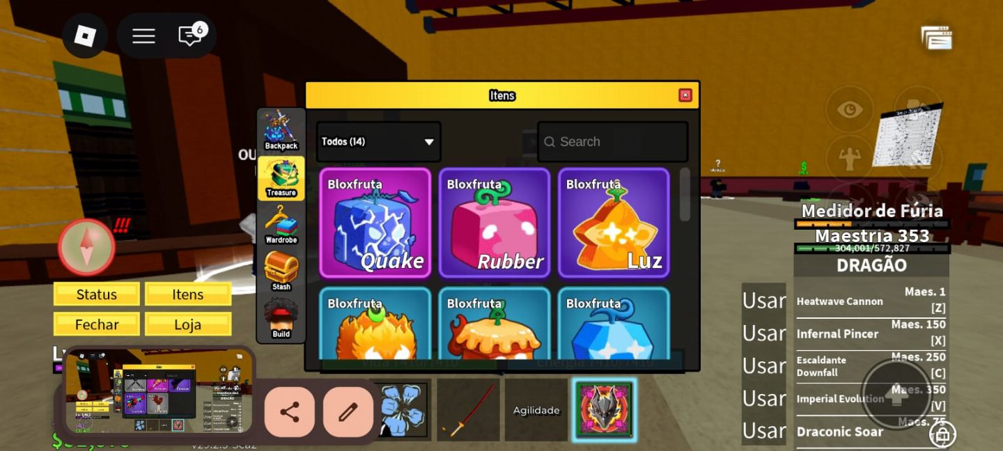 CONTA VERIFICADA DE ROBLOX COM BLOX FRUITS