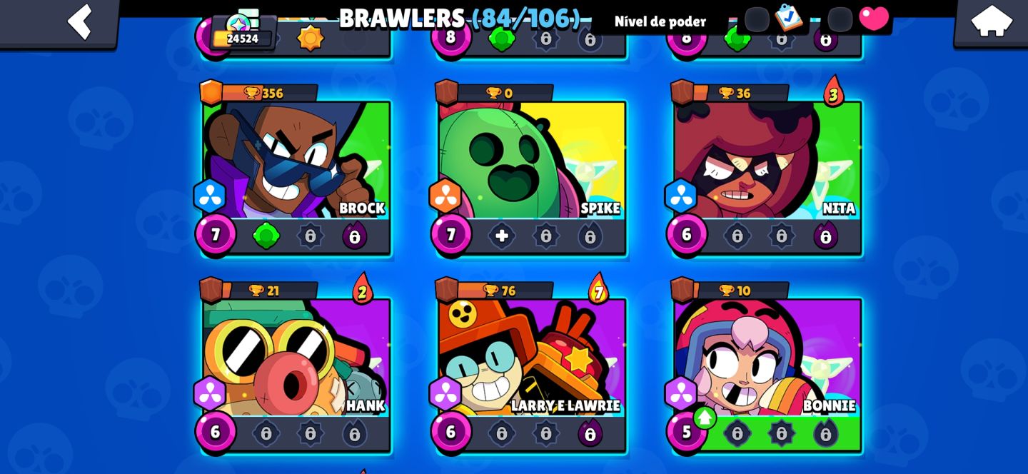 CONTA BRAWL STARS 24k troféus, várias skins ( lendárias, evento, miticas)