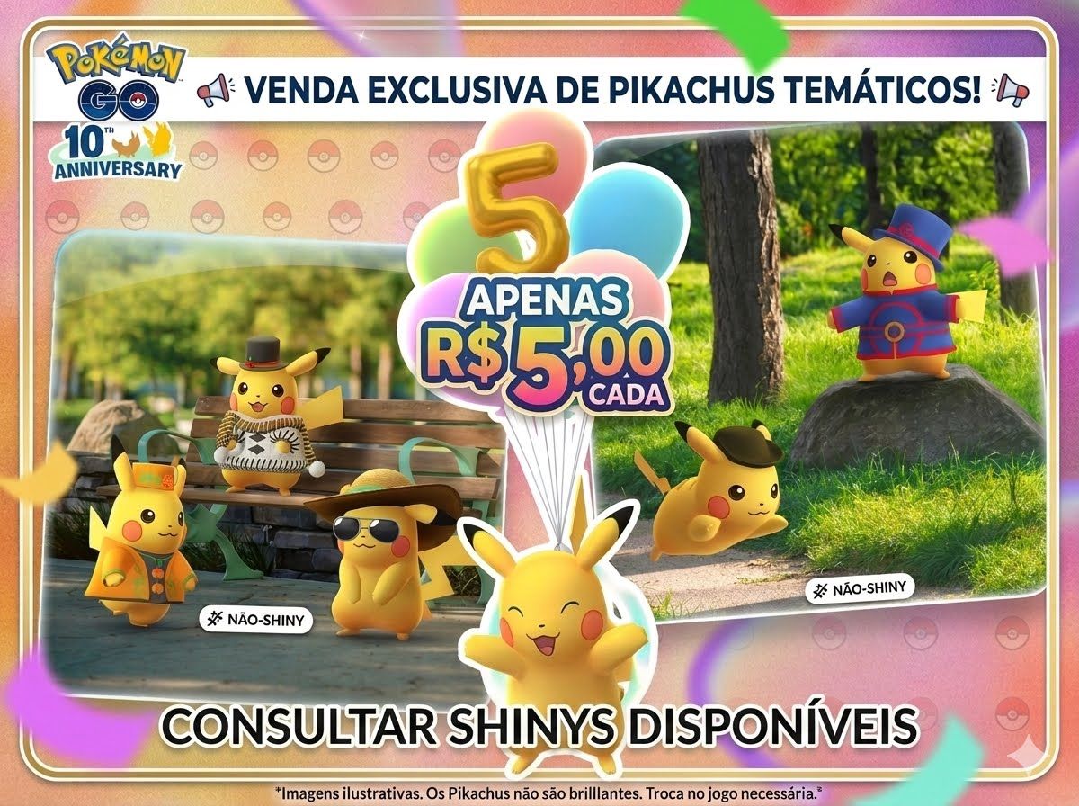 Pikachus com traje