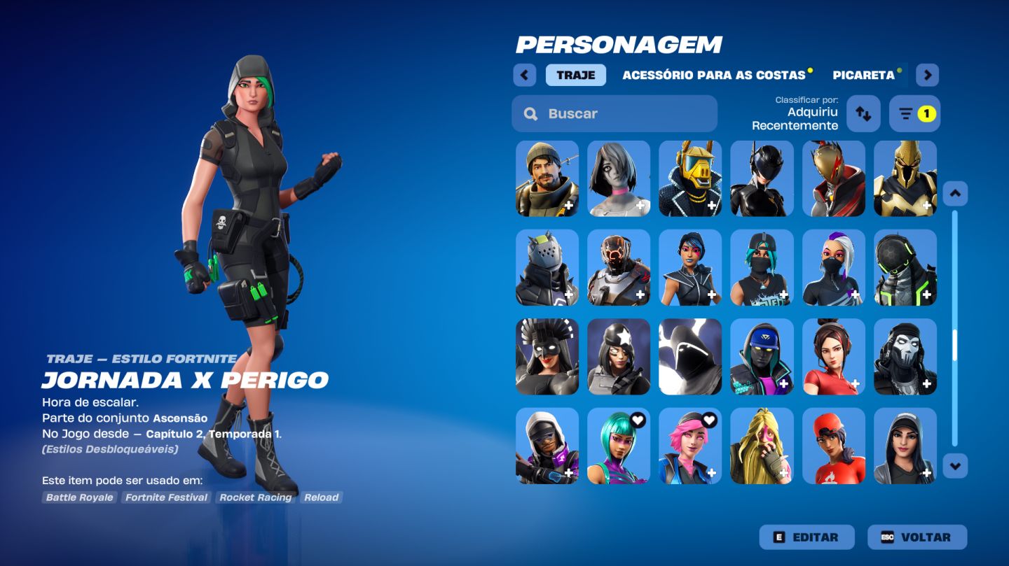 CONTA FORTNITE | WONDER + GALAXY + IKONIK + MINTY + REFLEXO FURTIVO | S3