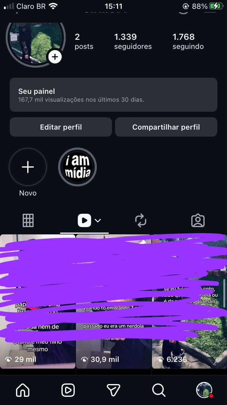 CONTA FAMOSA DO INSTAGRAM