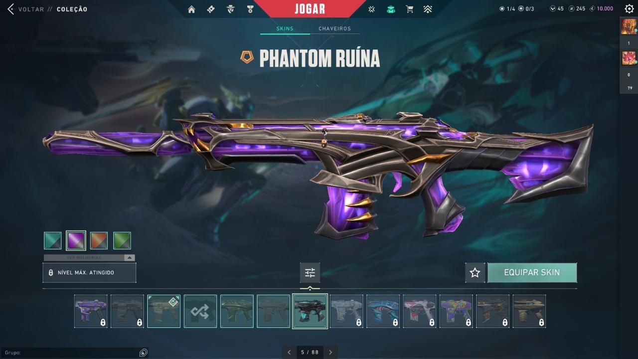 CONTA VALORANT PREMIUM - NÍVEL 472 - CHAMPIONS 2021 E 2025 | TODOS OS AGENTES