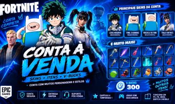 Conta Fortnite | 4 Skins + 29 Mochilas + 26 Picaretas