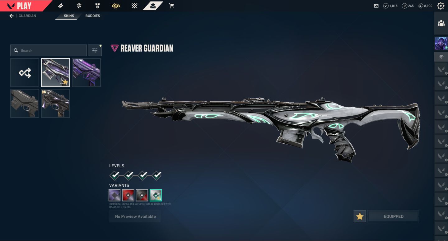 CONTA VALORANT | MUITAS SKINS | COM 1000 VPs DISPONÍVEIS | R$800 GASTOS