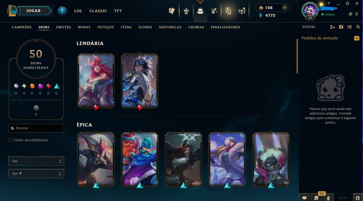 VENHA COMPRAR SUA CONTA LEAGUE OF LEGENDS COM DIVERSOS ELOS DA SUA ESCOLHA