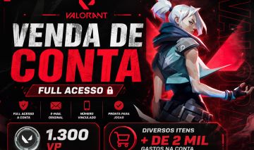 CONTA VALORANT FULL ACESSO COM MAIS DE 2K GASTO, VEJA AS FOTOS E DESCRIÇÃO