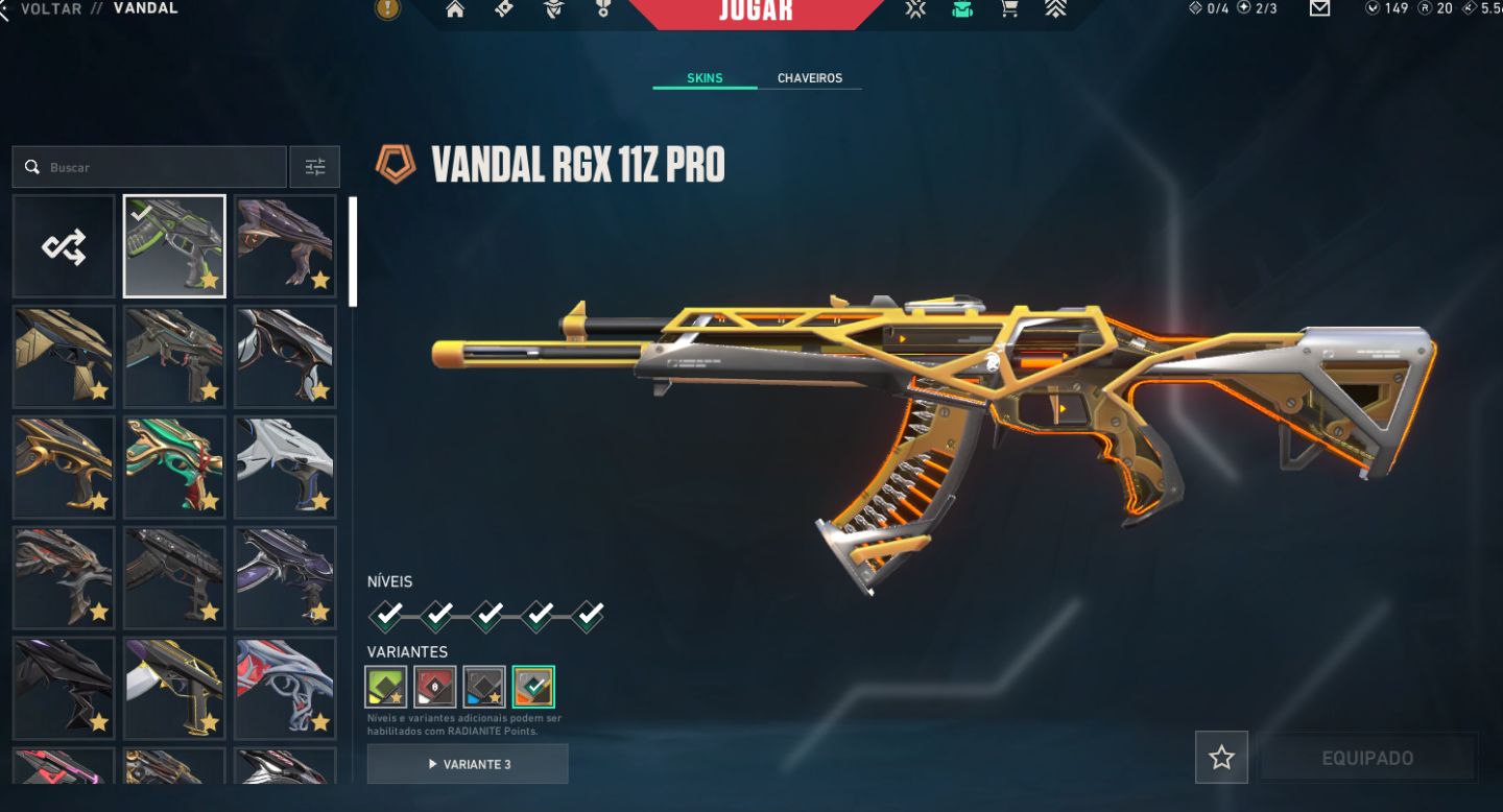 Conta valorant varias skins ex imo 2