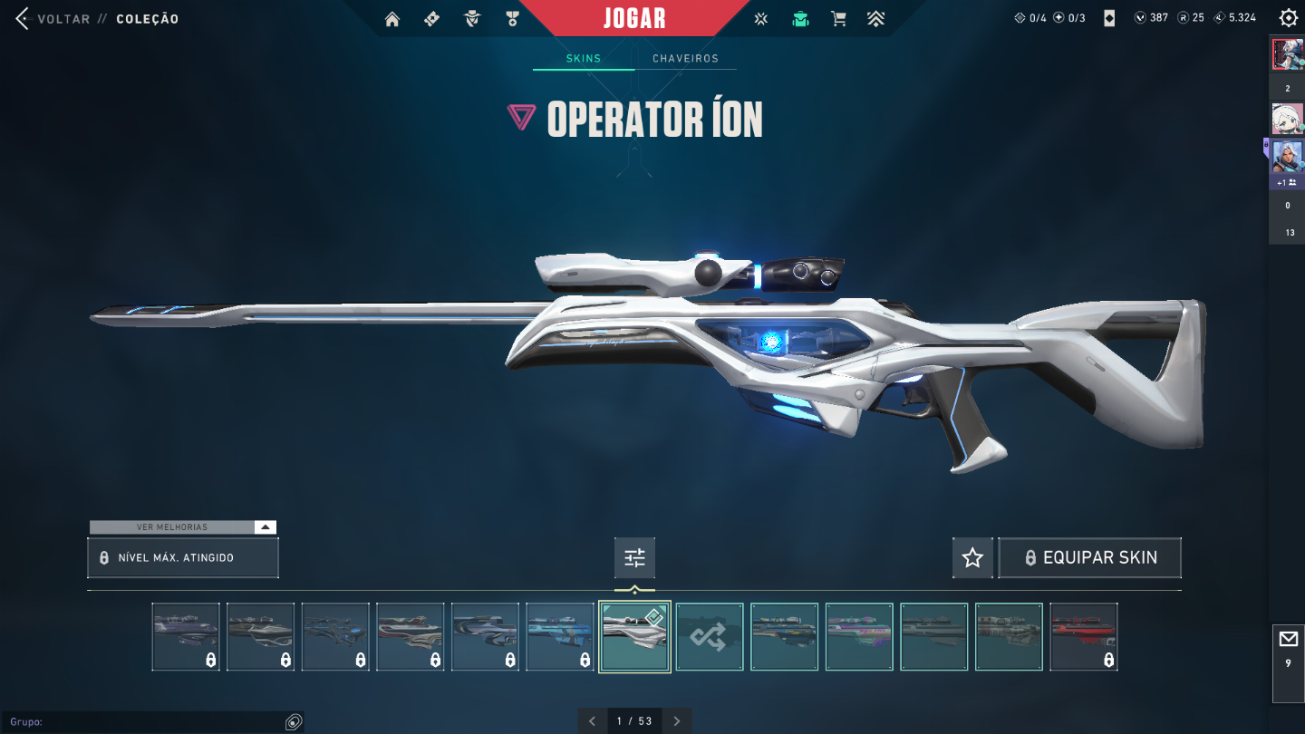Conta valorant mais de 2k gasto com skin- conta full acesso