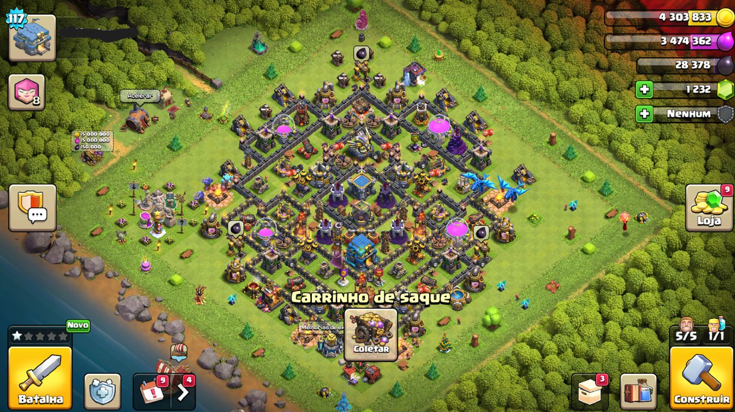 Conta Clash of clans abandonada