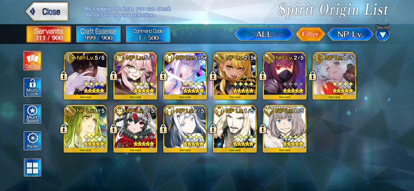 FGO NA LB4 | 11 SSR (25 NP) | Morgan NP5 | Koyanskaya NP5