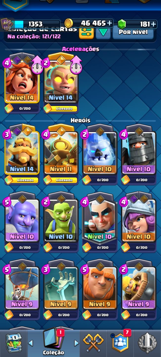 Conta Clash Royale com 10 k de troféus