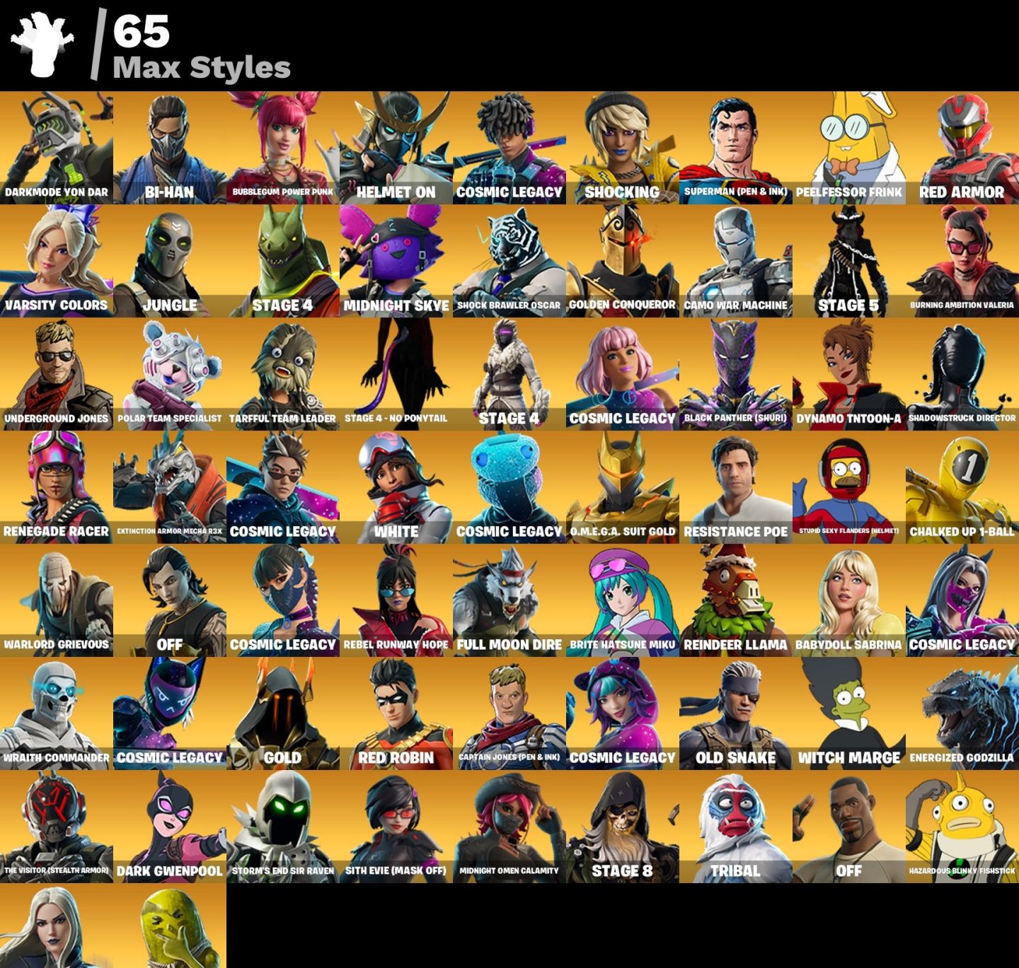 CONTA FORTNITE 216 SKINS PRIMEIRO EMAIL RARIDADE COM VARIAS SKINS ANTIGAS