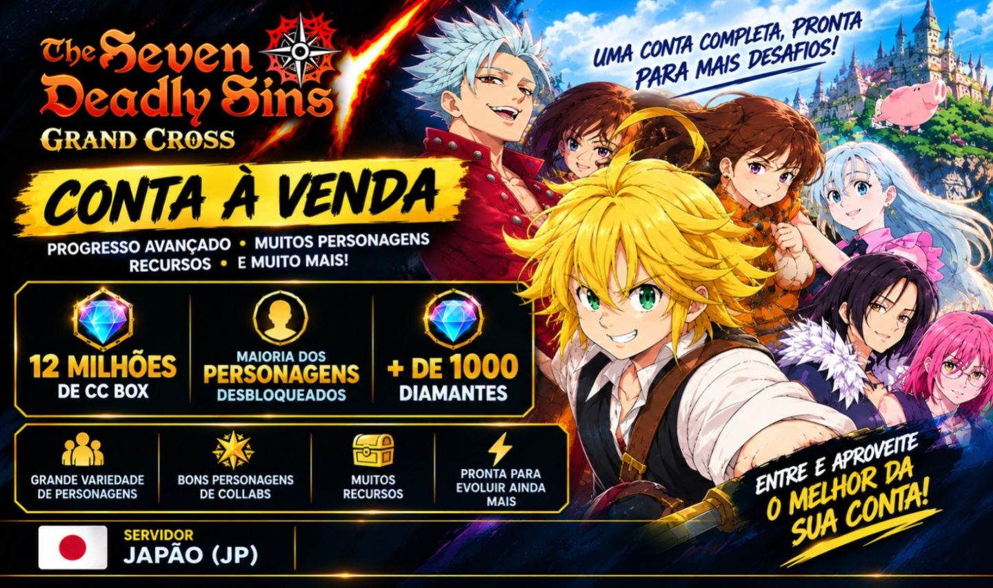 Conta no PC 7ds Grand Cross JP