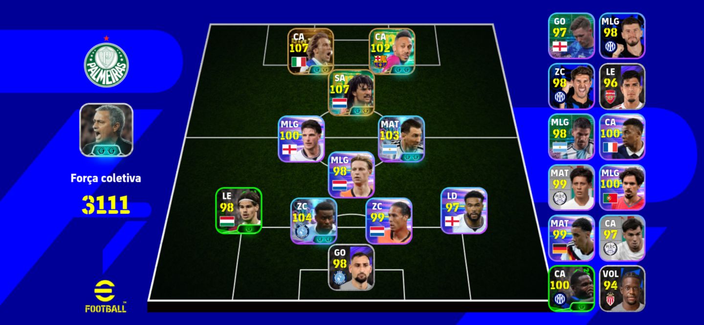 Conta Efootball com Gullit e Del Piero