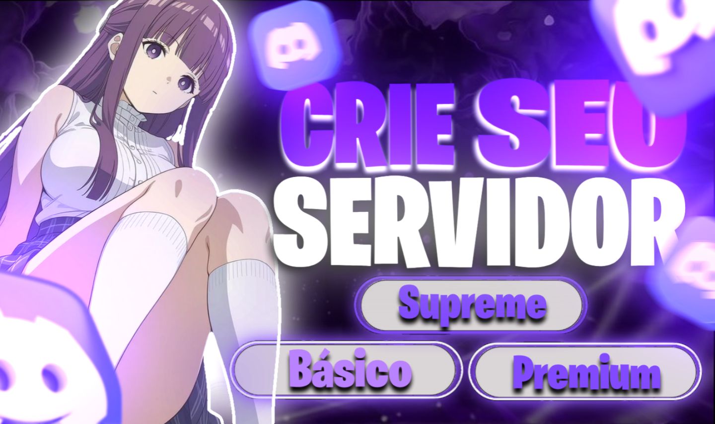 Servidores Discord Profissionais | Planos Básico, Premium e Supreme