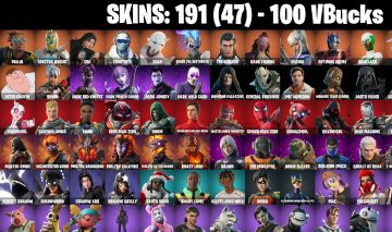 191 Skins - Emma frost, Peter Griffin, Robin, Nisha, Foice, Midnight Scythe