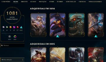 Conta Lol + Valorant - único dono - 20 mil em skins - MMR diamante nos 2 games