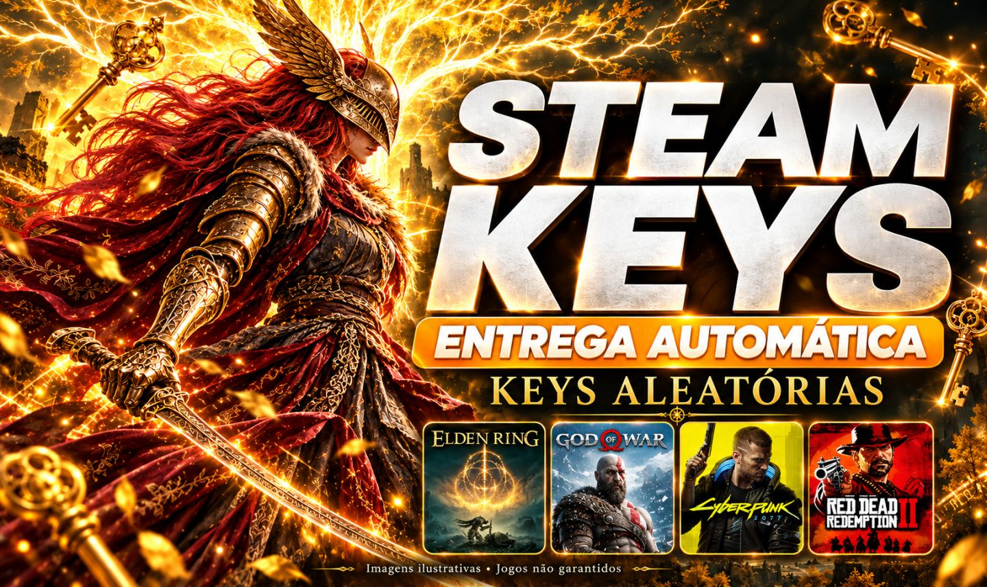 STEAM KEYS ALEATÓRIAS | PAGUE POUCO, SURPREENDA-SE! 1 OU 3 KEYS