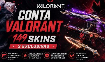 Contas Premium valorant (149 skins no total com 2 ediçoes limitadas)