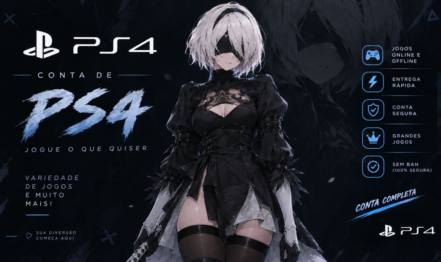 MELHOR CONTA PARA PS4/PS5 VARIOS JOGOS
