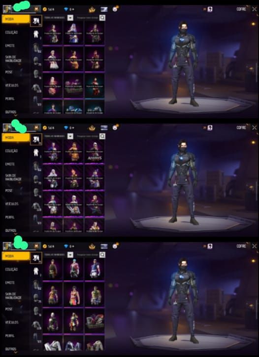 Conta Free Fire 6 Anos - 223 Peitorais - Level 65 - UMP Atributada - Conta Antig