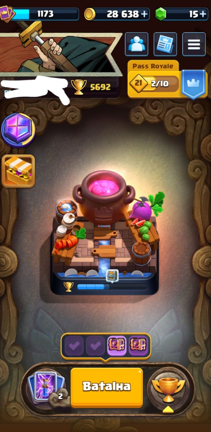 Conta Clash Royale 8 anos + Brawl Stars