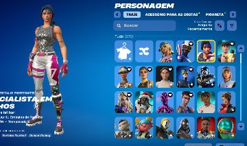 CONTA FORTNITE S2 277 SKINS 240 PICARETAS, STW FUNDADOR, COM 2.5K VBUCK, FIFA 26