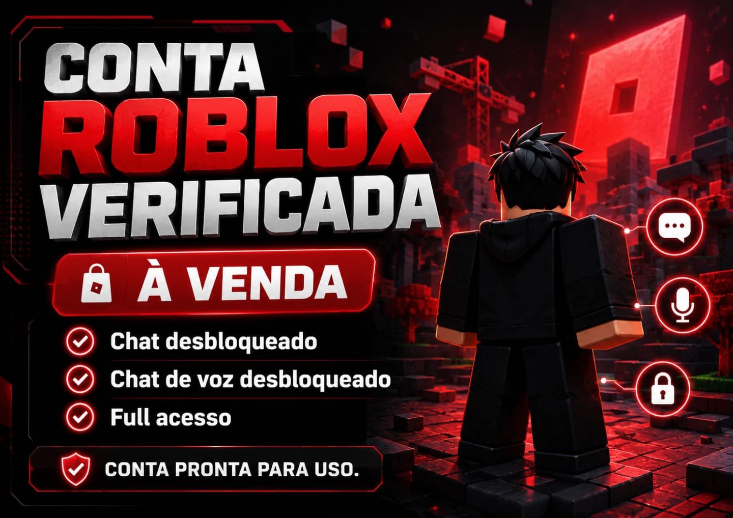 Conta Roblox com Verificada de Idade 18-25