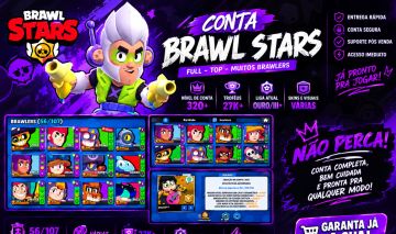 CONTA BRAWL STARS | 27K+ TROFÉUS | 56 BRAWLERS | NÍVEL 50 | CONTA DE 2021