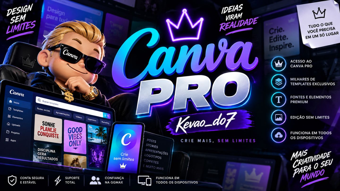 CANVA PRO PREMIUM | 30 DIAS | ACESSO | SUPORTE E GARANTIA