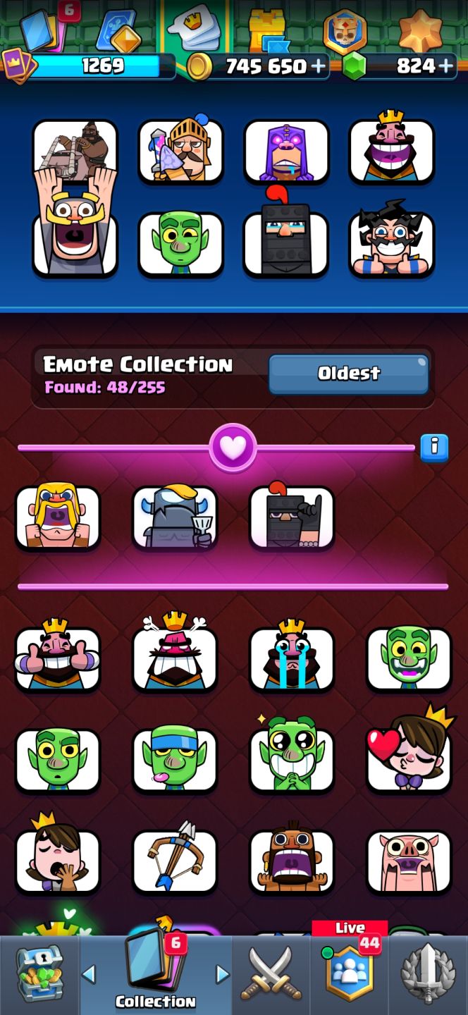 Conta de clash royale de 8 anos