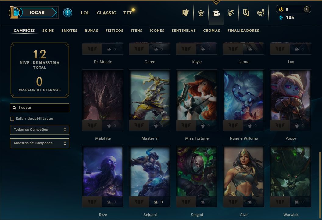 SKIN FIORA ESPADA ALADA + [ UNRANKED CONSERVADA ] + [ TROCA NICK ]