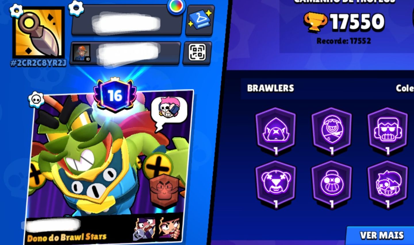 Conta brawl stars iniciante 17K de troféus