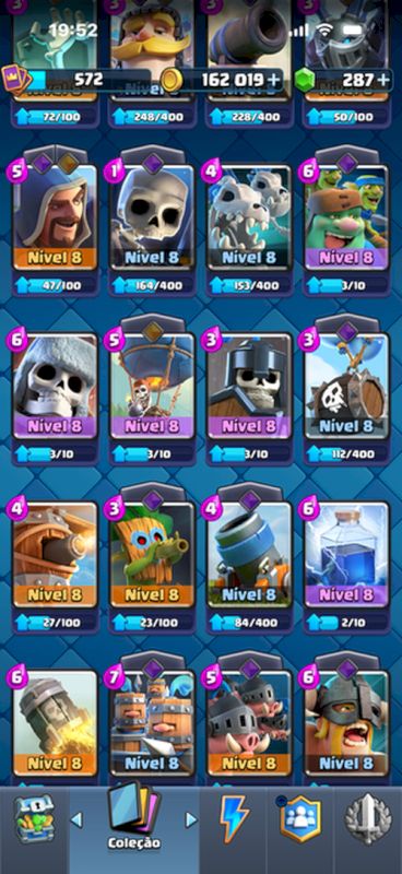 CONTA CLASH ROYALE ARENA 10 COM EVO