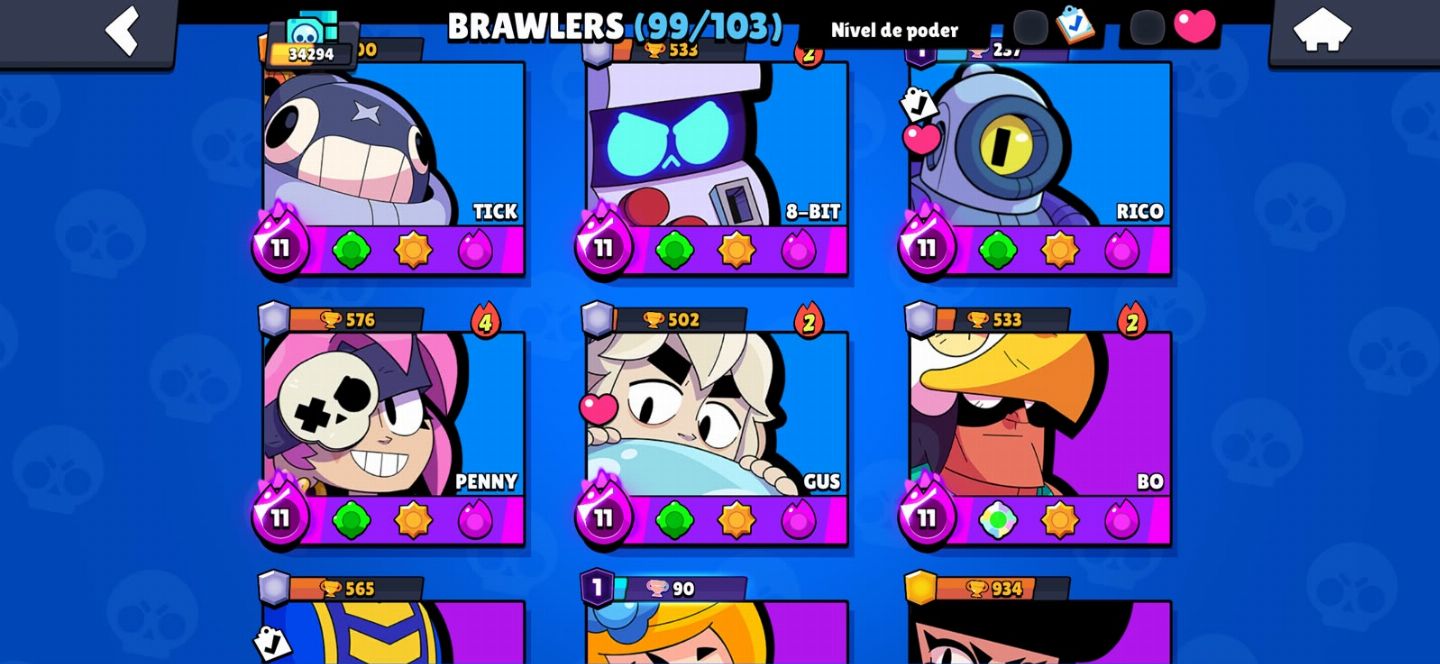 PROMOÇÃO Conta de Brawl Stars com MUITAS Skins Lendarias e raras + Clash Royale!