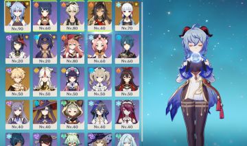 Conta Genshin Impact com AR 53 Ganyu L90+ Ayaka L70 + DehyaL40+ KeqingL70 +Mona