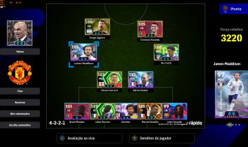 CONTA EFOOTBALL STEAM 3220 | DESAILLY 108| THURAN 107 | AGÜERO 105 | CR7 105