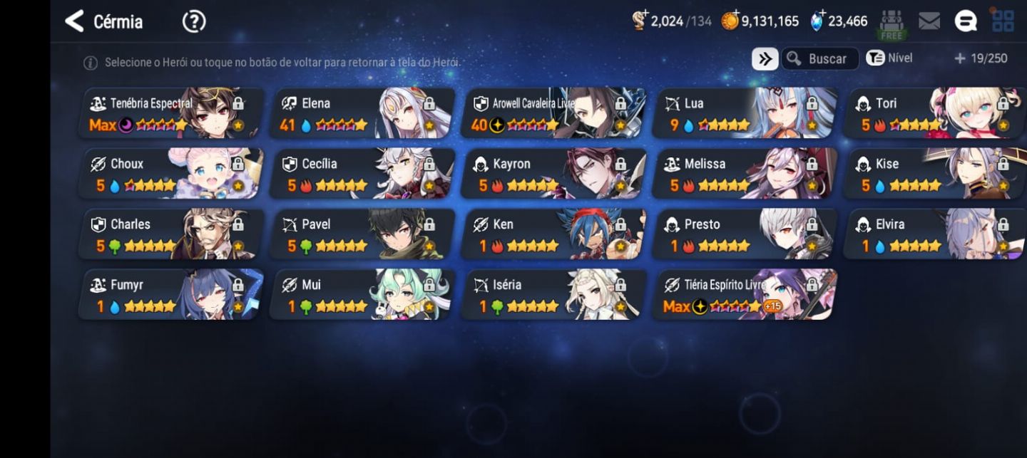 Epic Seven - Conta lvl 62 - Melhor custo beneficio