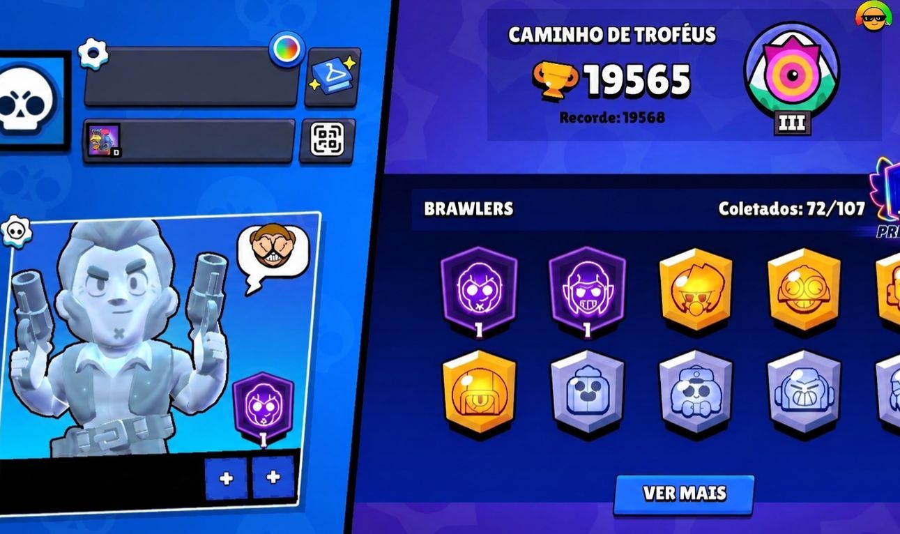 Brawl Stars: 3 Contas com 28k, 19k e 3k Troféus