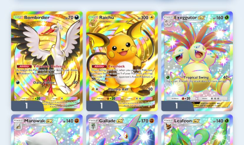 Conta pokemon tcg pocket level 56 com 7000 cartas