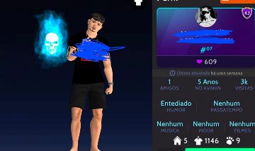 CONTA DE AVAKIN LIFE - MASCULINA