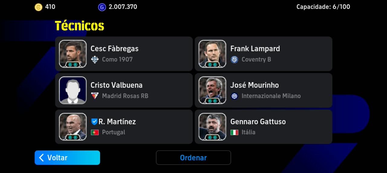 Conta eFOOTBALL FORÇA 3227 | 5 BLITZ CULE